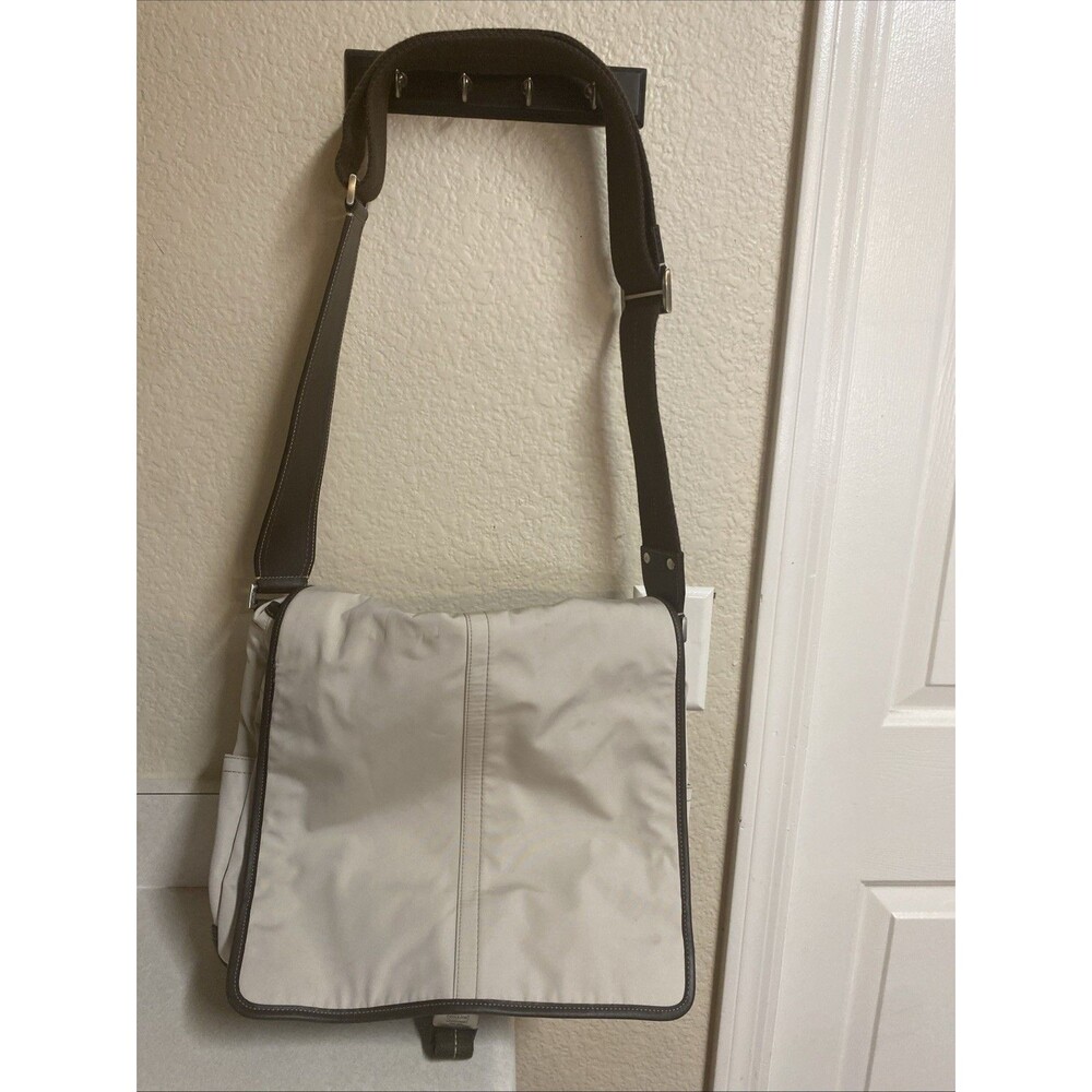 Coach Transatlantic Map Messenger Bag in khaki nylon